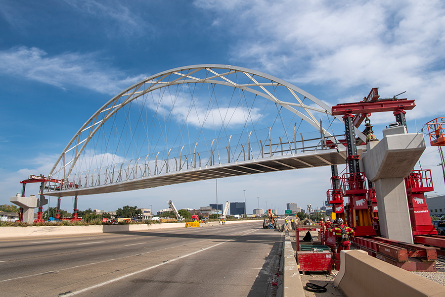 Highway 75 bridge construction