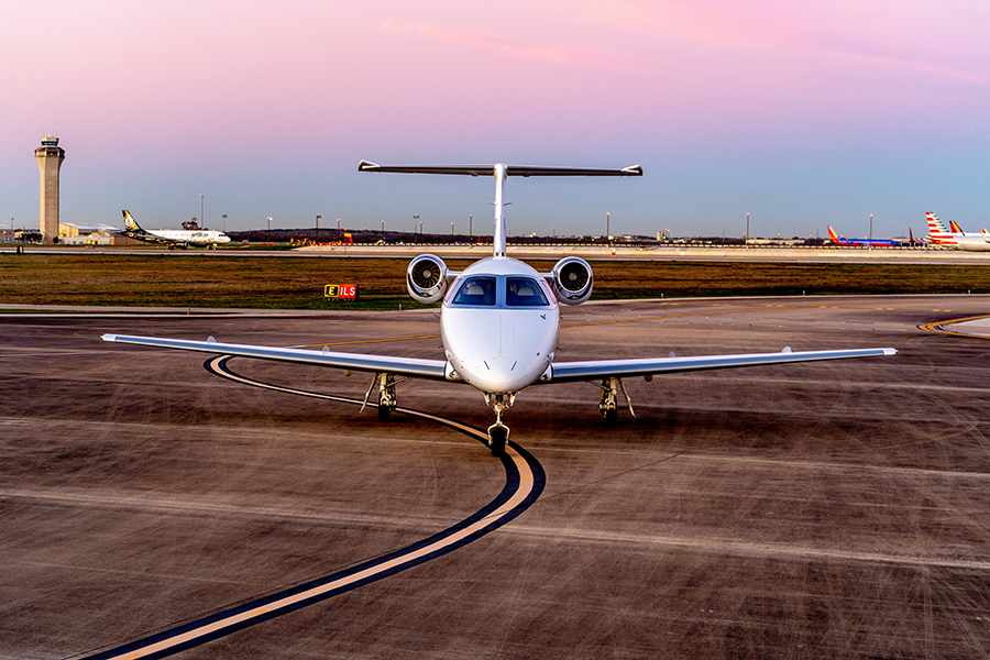 Airplane on runway