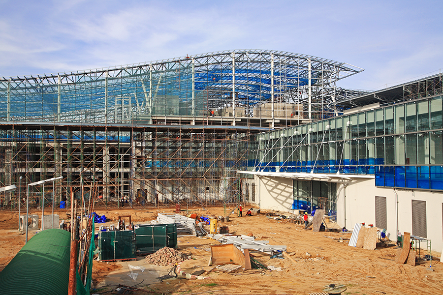 Airport construction outdoor