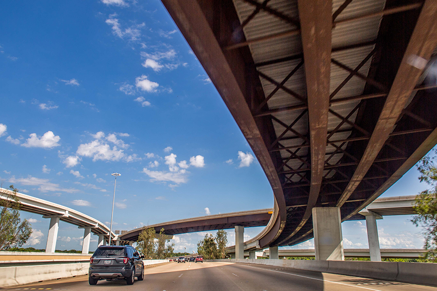 Highway overpass Houston