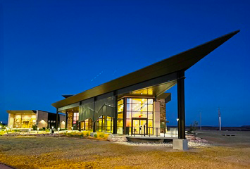 View of the new Culberson County I-10 East Safety Rest Area