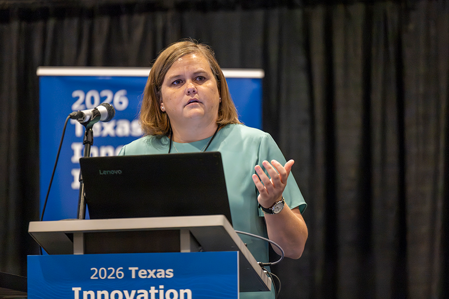 Ceason Clemens, TxDOT Dallas District Engineer, providing open remarks on Day 3 of the 2026 Texas Innovation Invitational in Allen, Texas June 15-17, 2026.