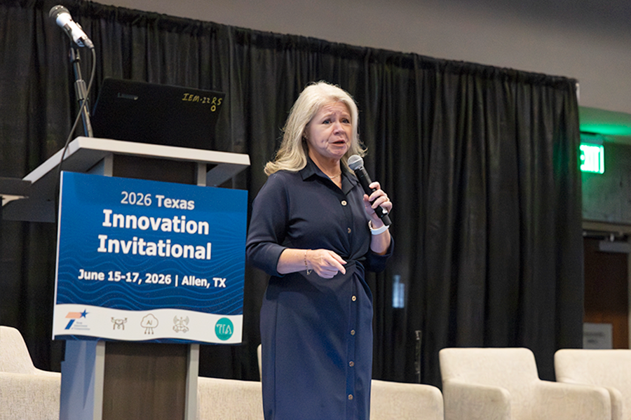 Leslie Ruta, Director of Planning for the Port of Corpus Christi presenting for Team Corpus Christi in the Team Showcase during the 2026 Texas Innovation Invitational in Allen, Texas June 15-17, 2026.