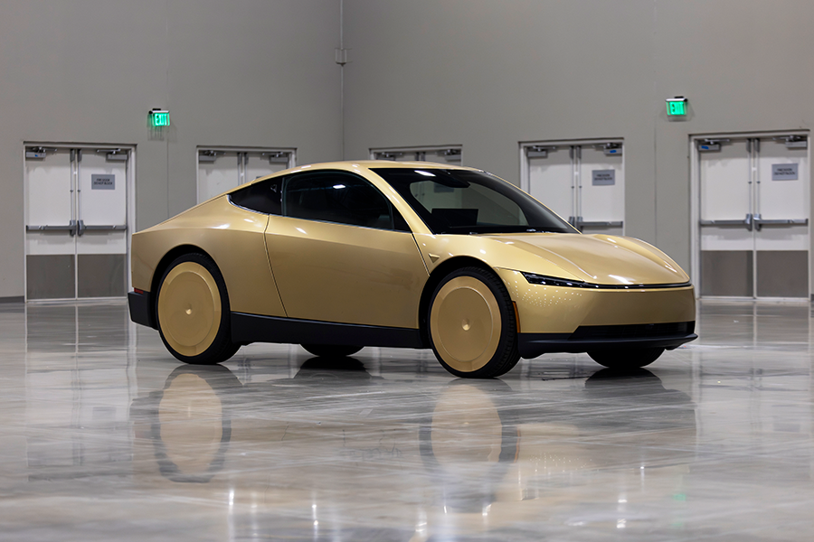 A Tesla Robotaxi at the 2026 Texas Innovation Invitational in Allen, Texas June 15-17, 2026.