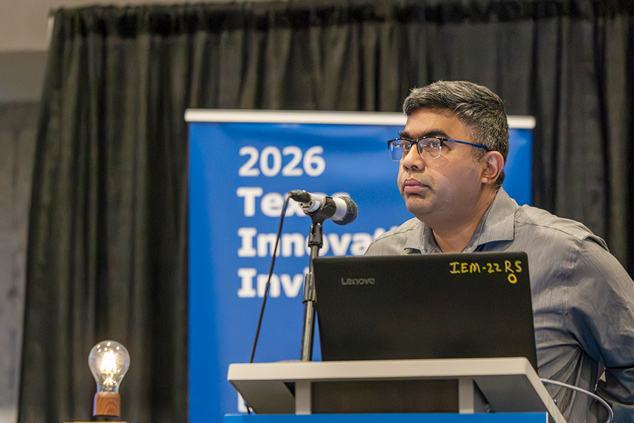 Subasish Das, Associate Professor at Texas State University presenting for Team San Marcos in the Team Showcase during the 2026 Texas Innovation Invitational in Allen, Texas June 15-17, 2026.