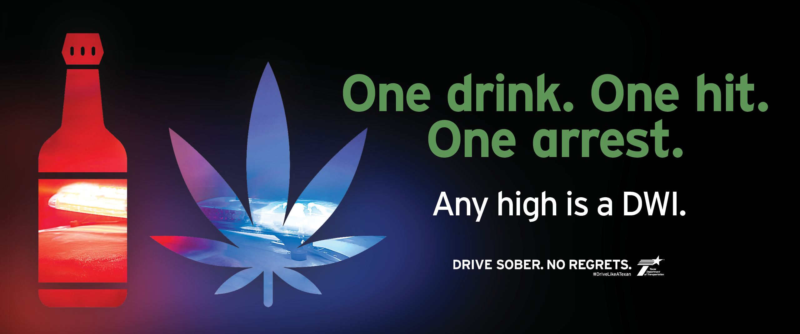 Going out? So are we. Drive Sober. No Regrets. #DriveLikeATexan