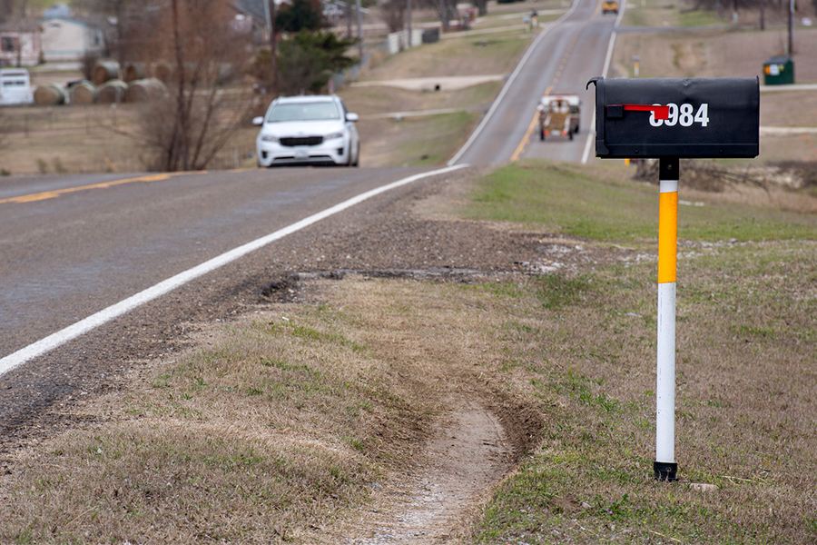 Mailbox on roadside