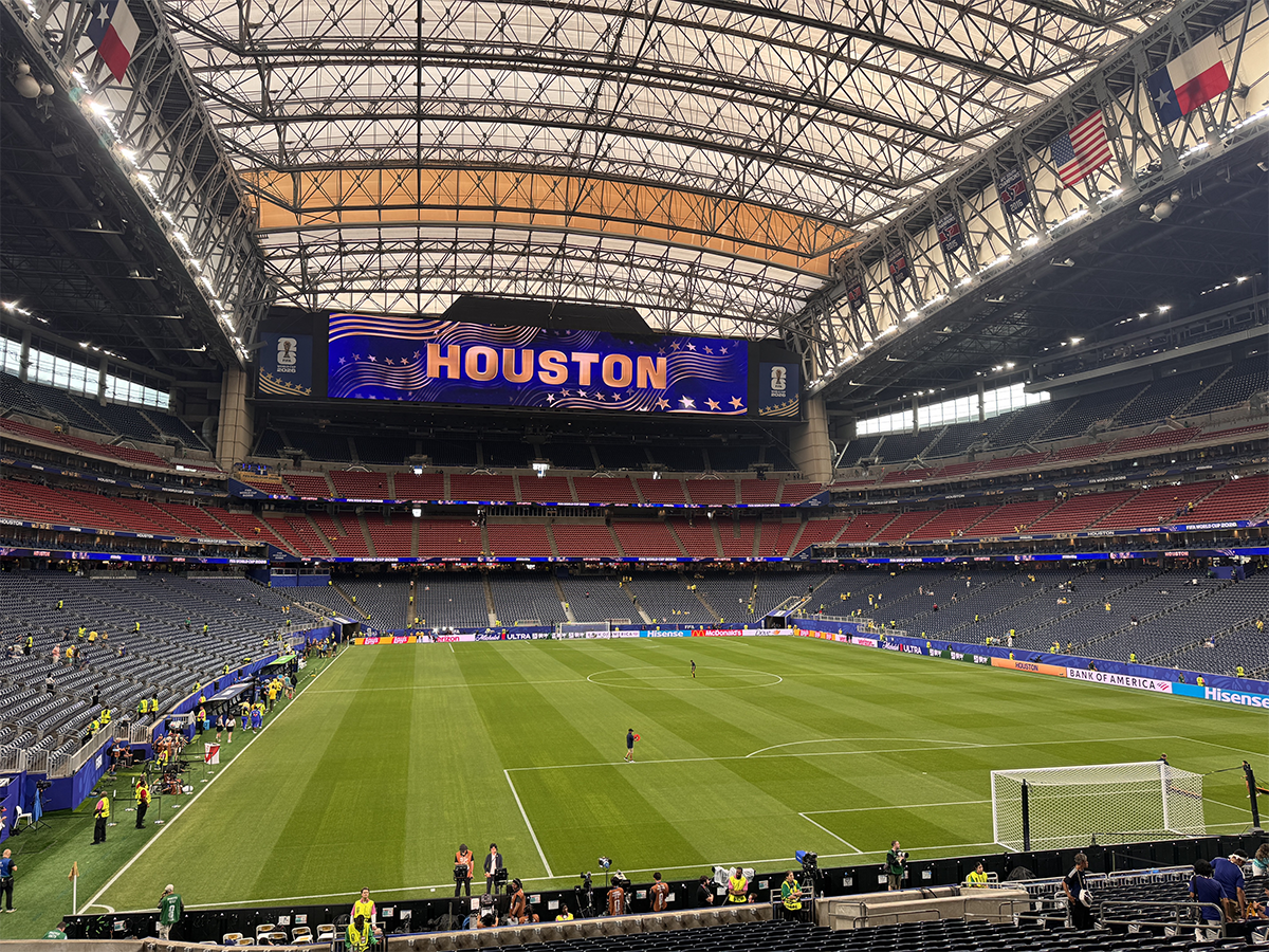 Houston Stadium, shown prior to a World Cup match. 