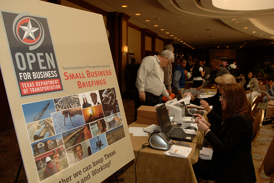 Small business booth at conference