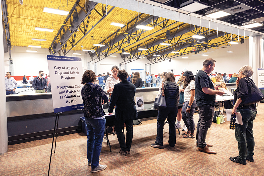 Txdot booth meeting public at complex