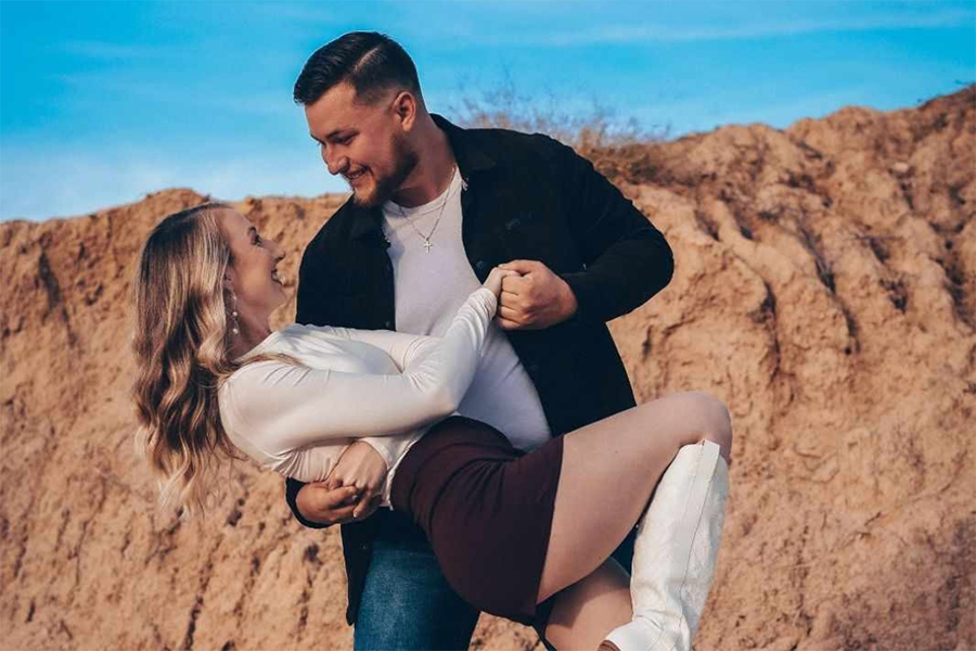 Couple in a dance pose