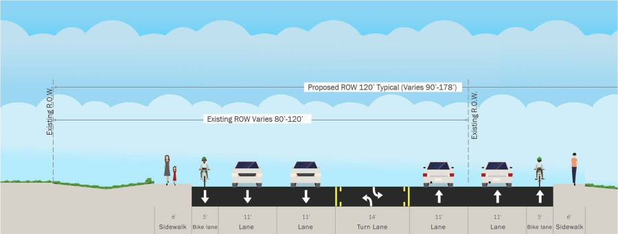 1516 Right of Way Proposed right of way for 1516