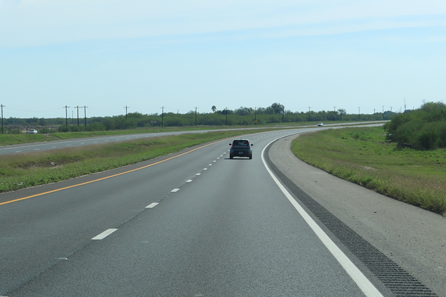 Car on highway
