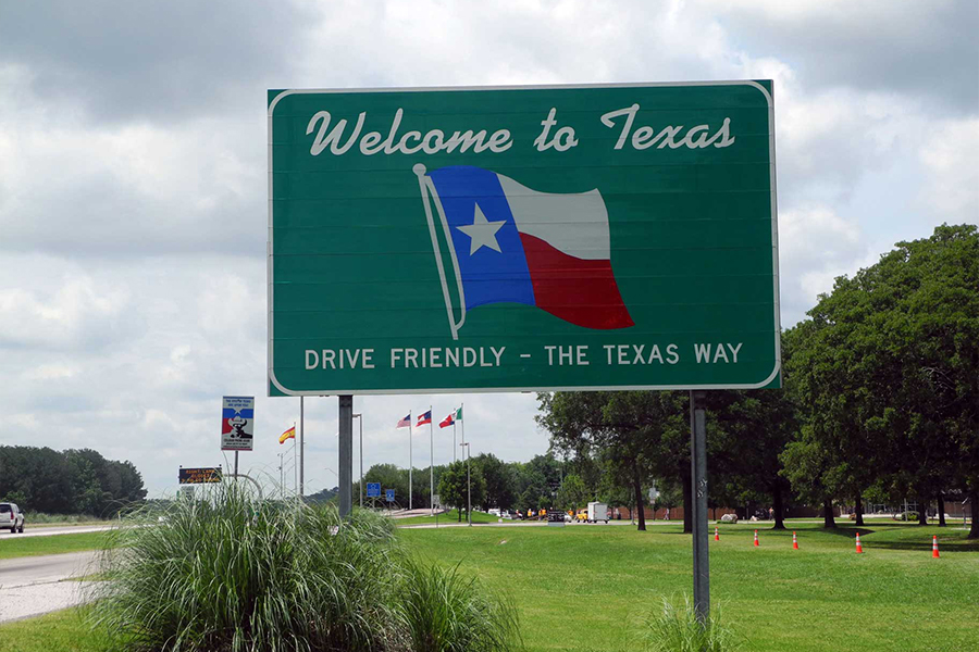 Welcome to Texas sign