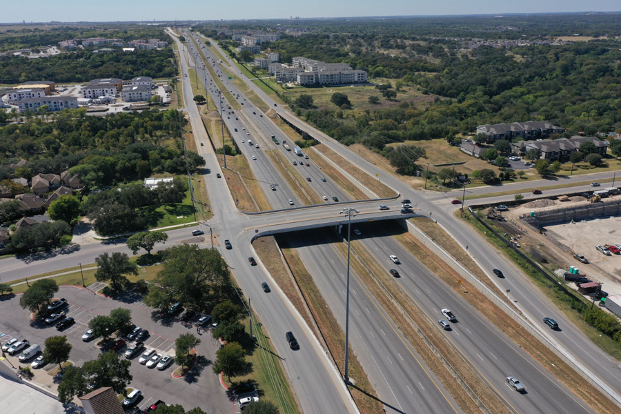 Southbound I-35 at Onion Creek Parkway, Oct. 2022