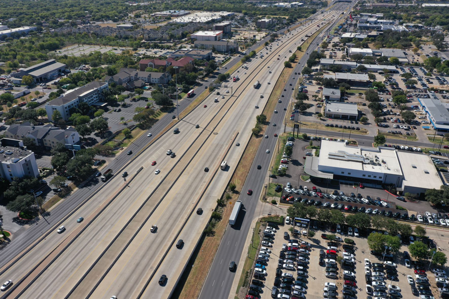Southbound I-35 at SH71/Ben White Boulevard, Oct. 2022
