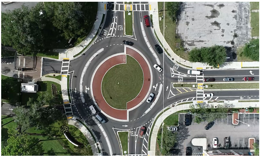 Example Turbo Roundabout (Jacksonville, FL) ( click in image to see full-size image)