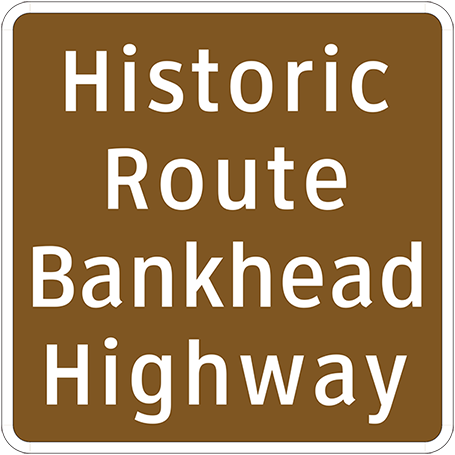 Typical Historic Route Sign (click in image to see full-size image)